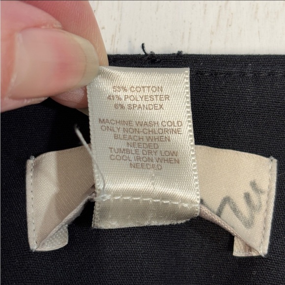 Loft Modern Skinny Ankle Pant Trouser 6 Black Slacks - Picture 5 of 7